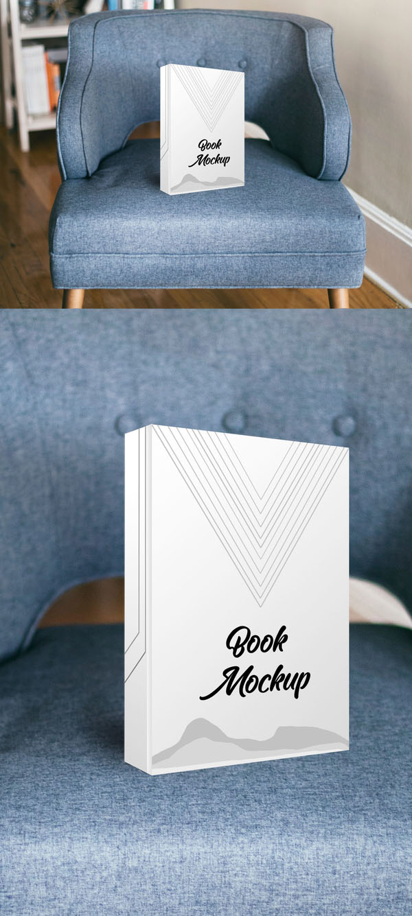 Realistic Book Cover Mockup Free PSD Realistic Book Cover Mockup Free PSD