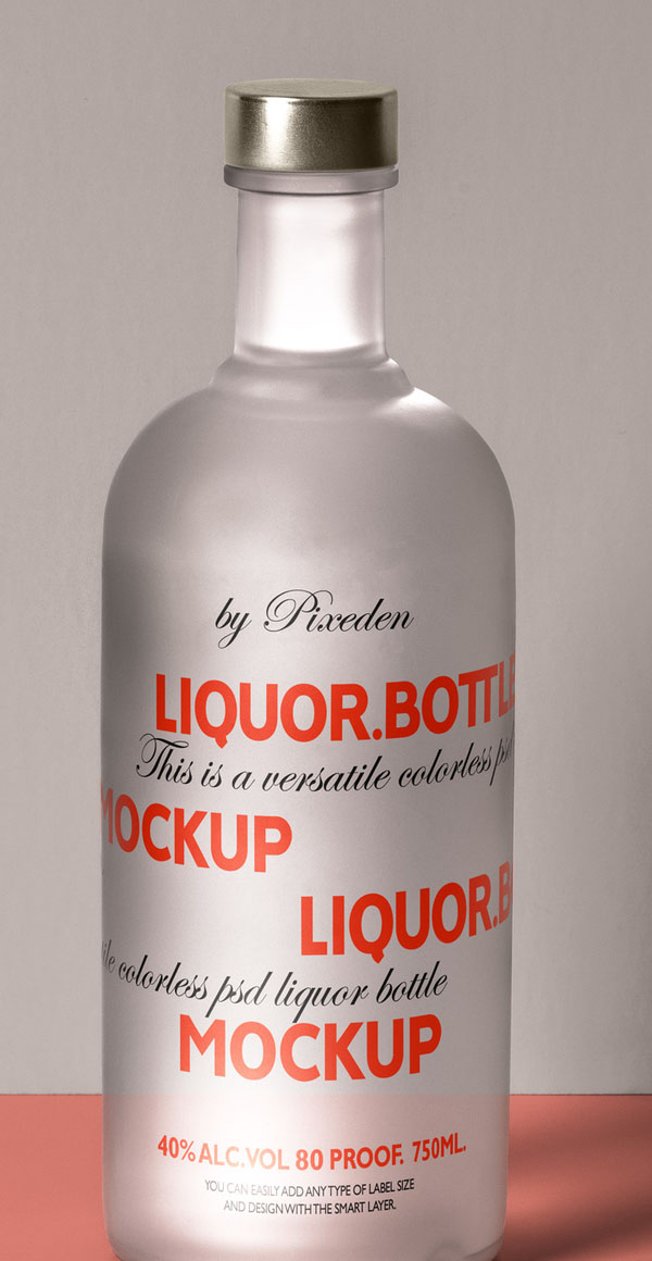 Free Psd Liquor Bottle Mockup Template Free Psd Liquor Bottle Mockup Template