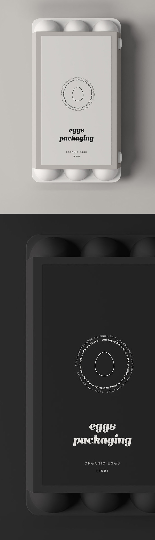 Free Egg Packaging Mockup PSD Free Egg Packaging Mockup PSD