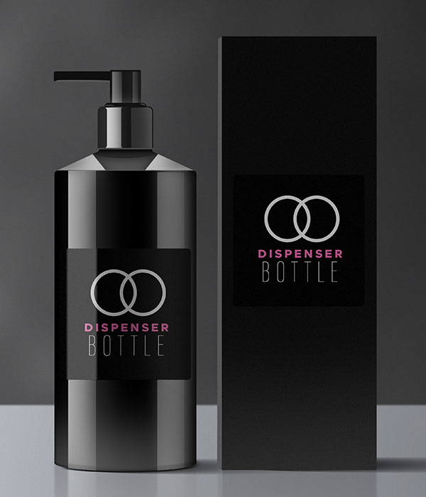 Free Dispenser Bottle Mockup PSD Free Dispenser Bottle Mockup PSD