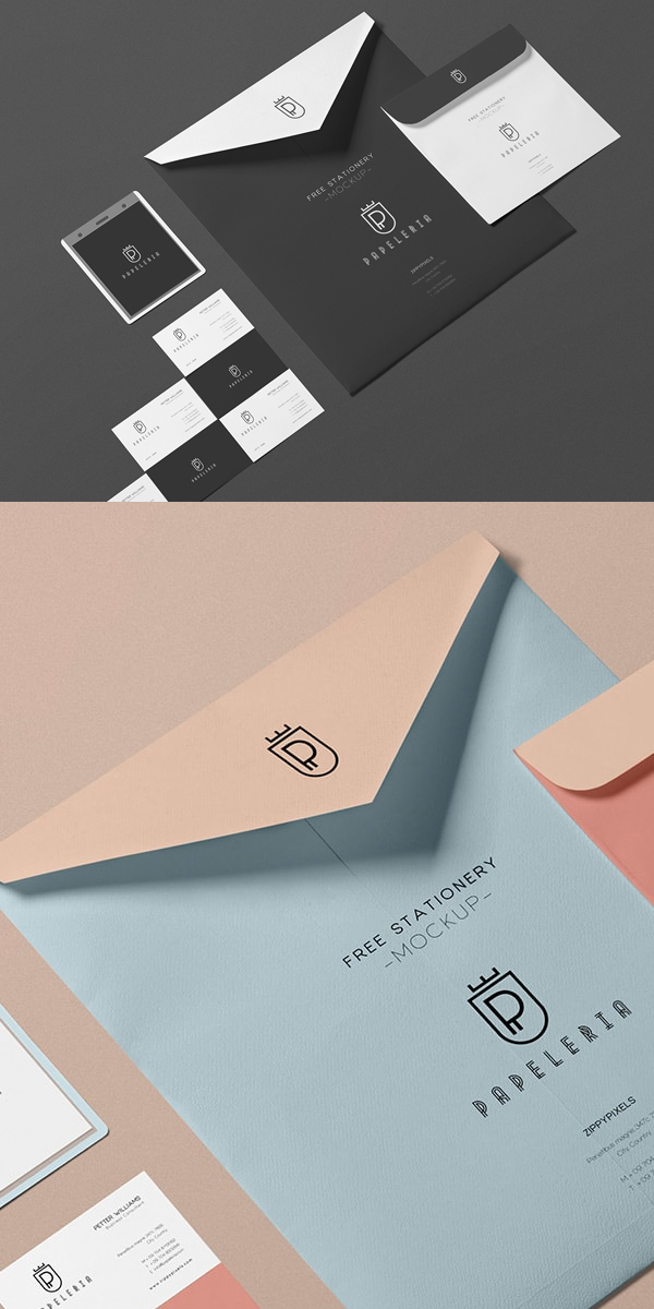 Free Beautiful Envelope Mockup PSD Free Beautiful Envelope Mockup PSD