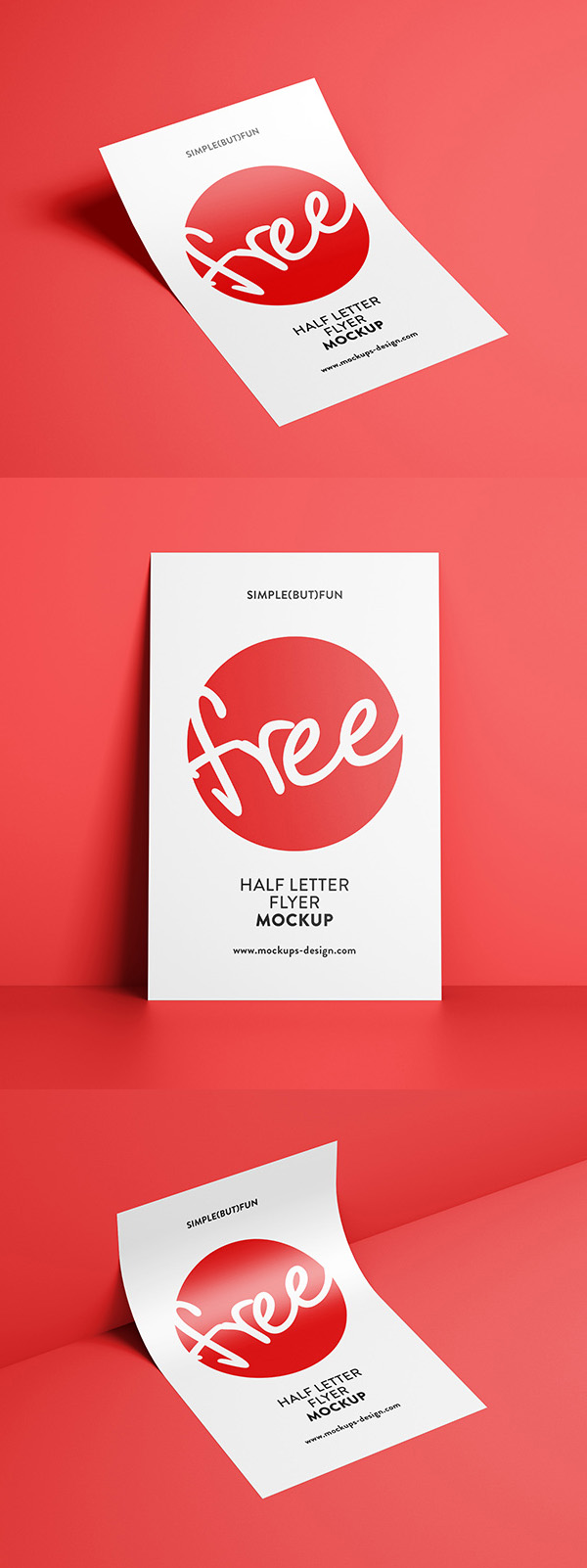 Free Flyer Mockup PSD Free Flyer Mockup PSD
