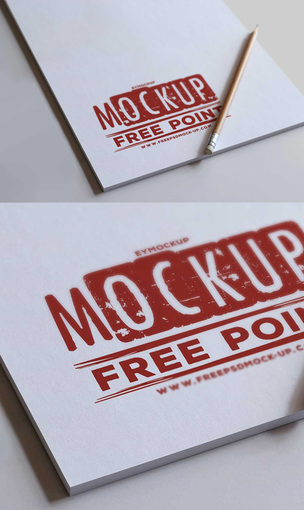 Free PSD Letter Pad Logo Mockup Free PSD Letter Pad Logo Mockup