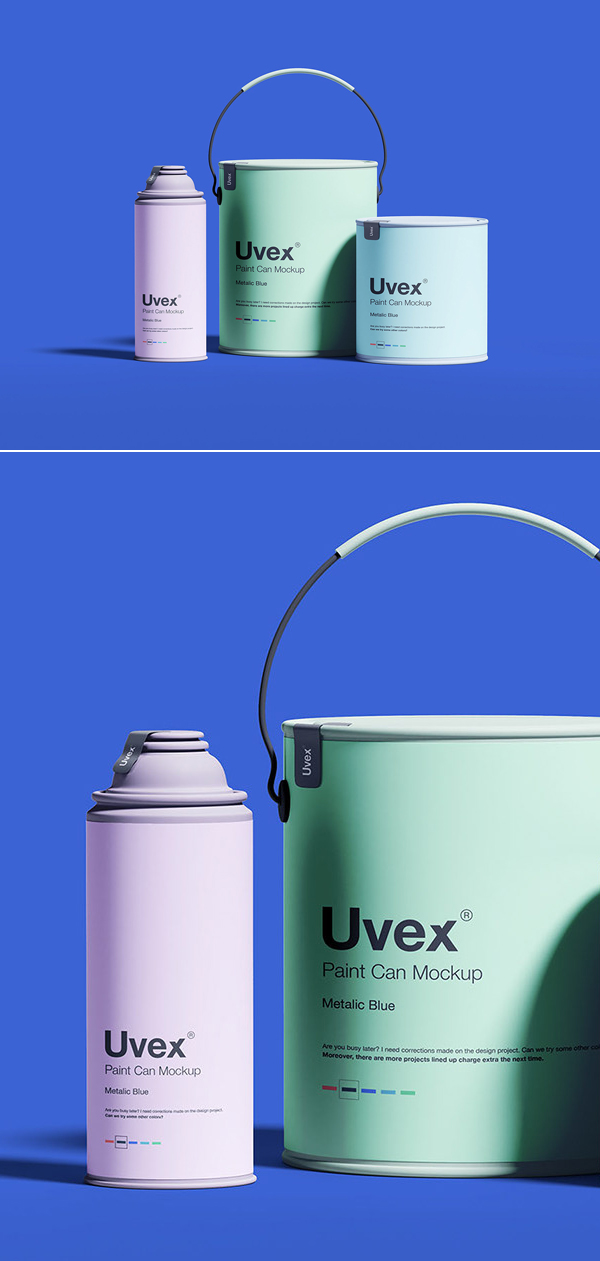 Free Paint Packaging Mockup Free Paint Packaging Mockup