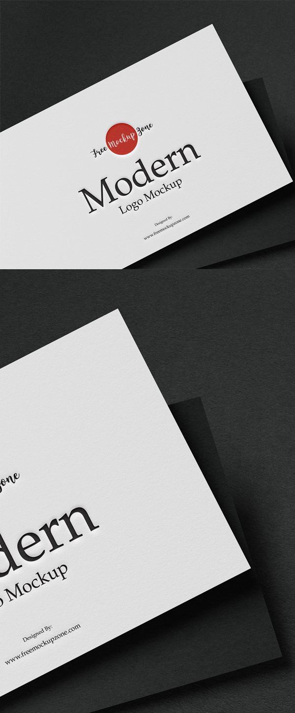 Free Modern Logo Mockup Free Modern Logo Mockup