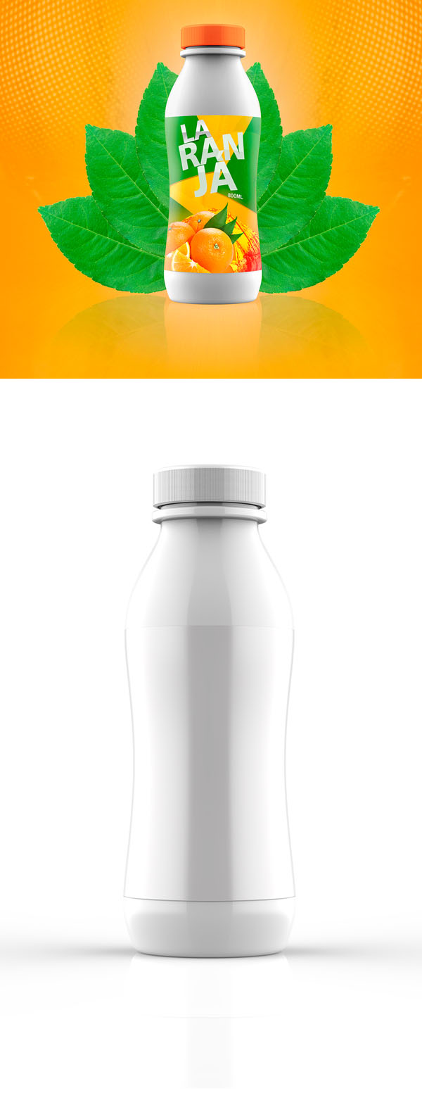 Free Juice Bottle Mockup PSD Free Juice Bottle Mockup PSD
