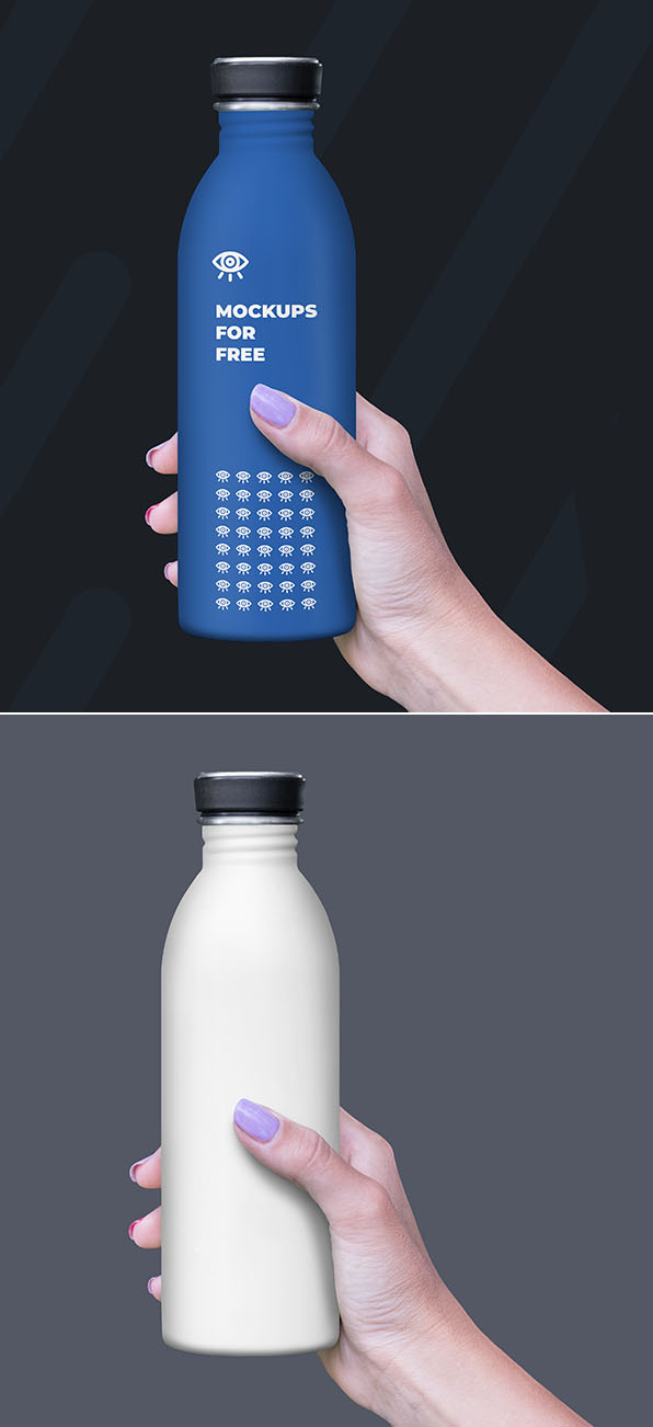 Free Plastic Bottle Mockup PSD Free Plastic Bottle Mockup PSD