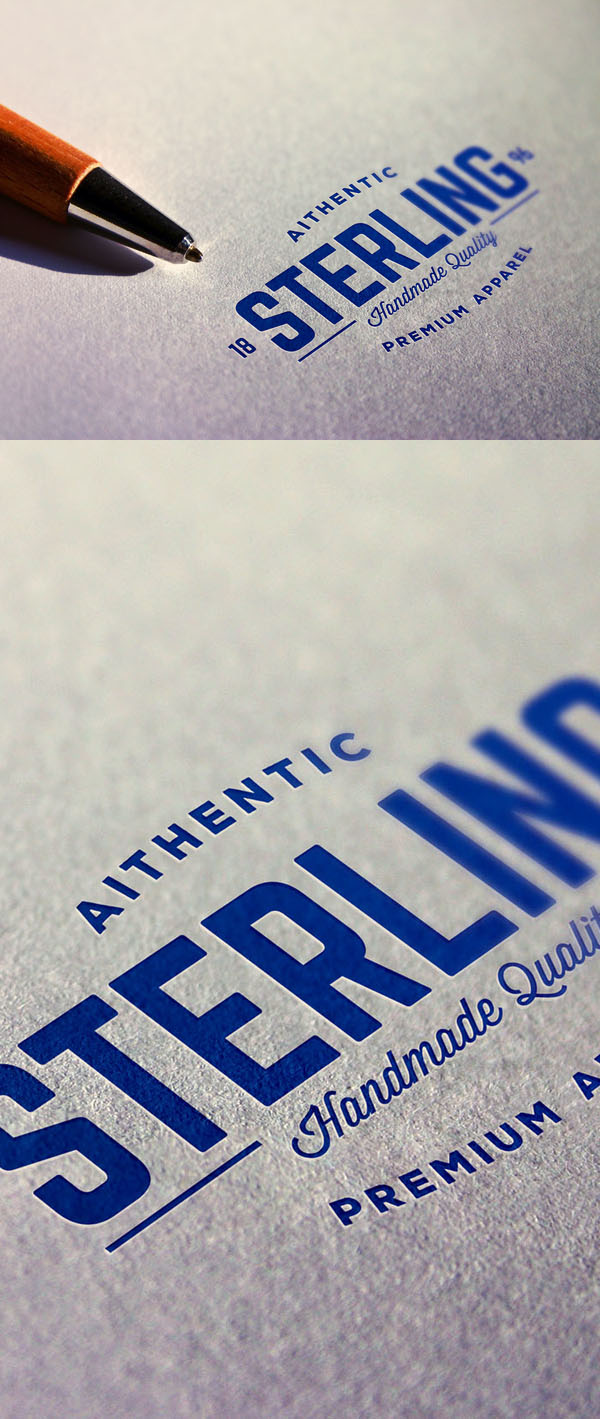 Free Printed Perspective Logo Mockup Free Printed Perspective Logo Mockup