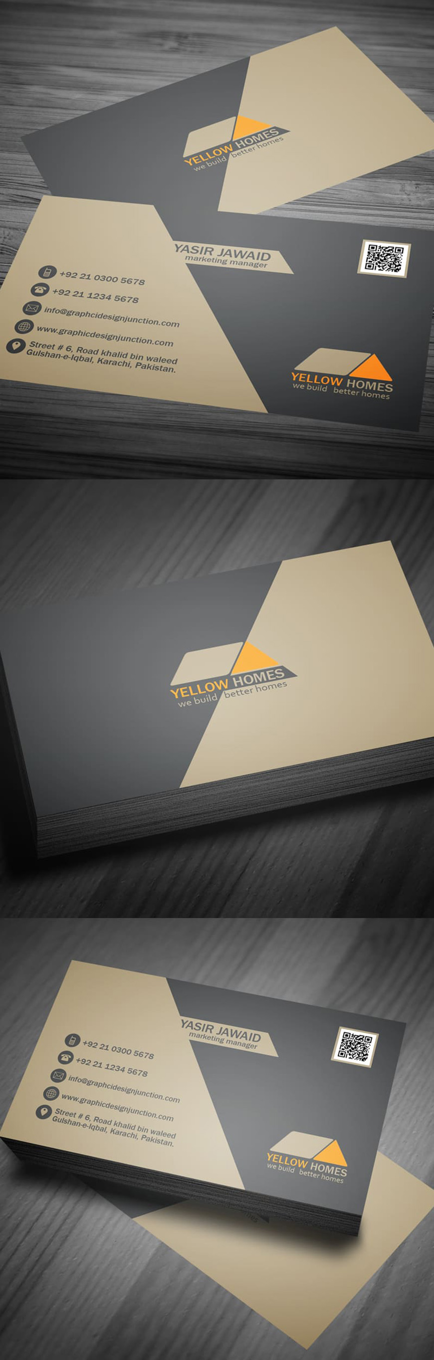 Free Real Estate Business Card Template (psd)
