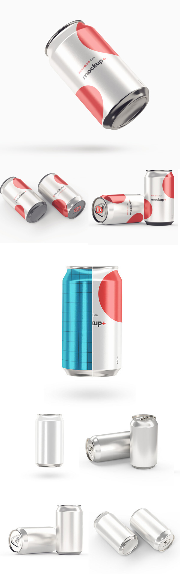 Free Soda Drink Can PSD Mockup Free Soda Drink Can PSD Mockup