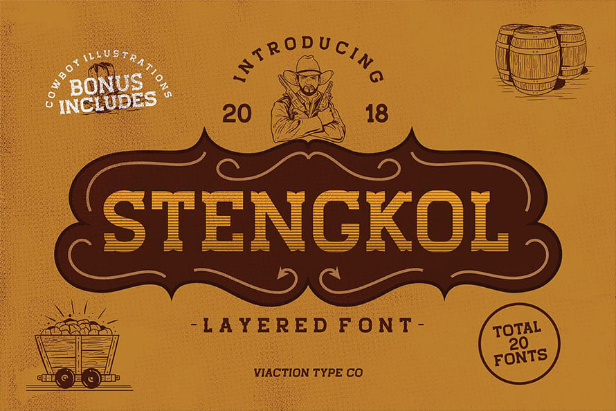 Free Vintage Slab Serif Font