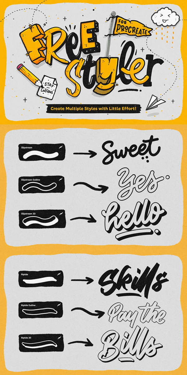 Freestyler - Brushes for Procreate