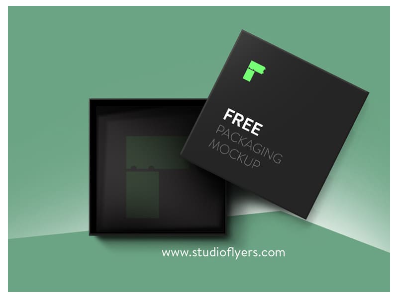 Gift Box Mockup Free PSD Template