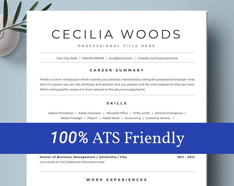 Ats Friendly Resume Template