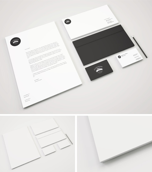 Free Branding Stationery PSD Mockup Free Branding Stationery PSD Mockup