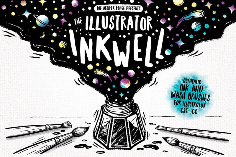 The Illustrator Ink Well Brushes