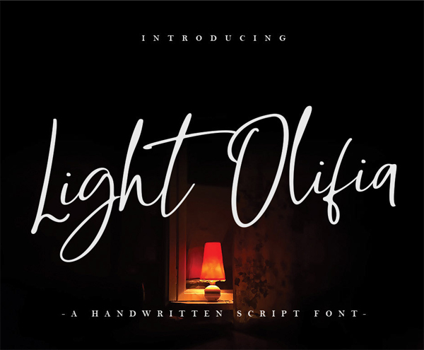 Light Olifia Script Free Font Light Olifia Script Free Font