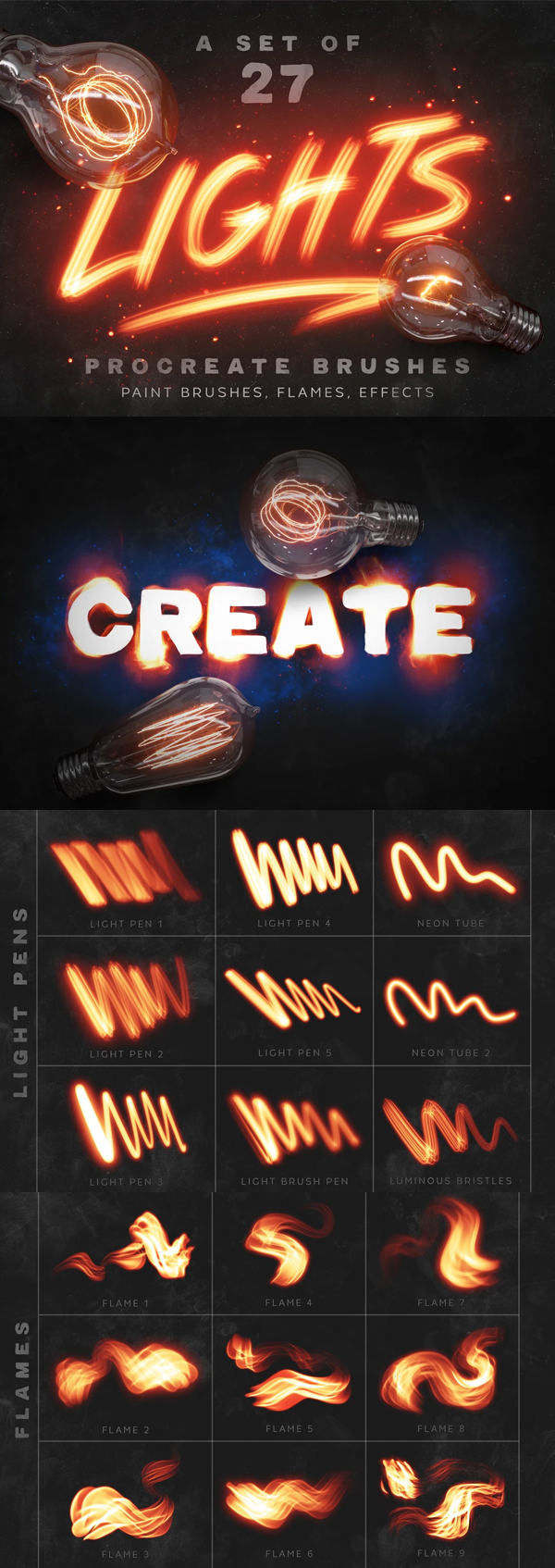 Lights Procreate Brushes