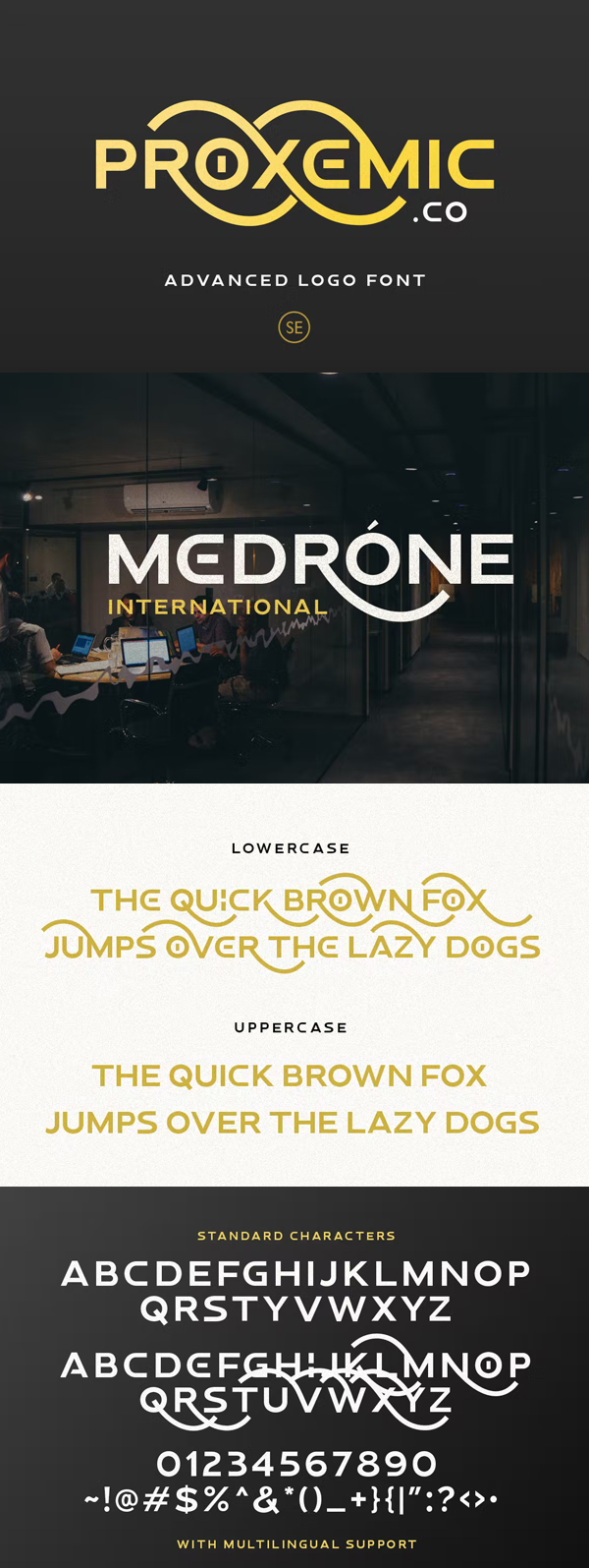 Proxemic - Advanced Logo Font Free Font