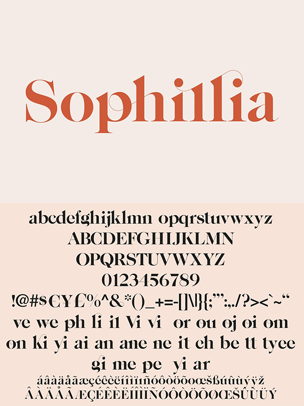 Ligature Serif Logo Font Free Font