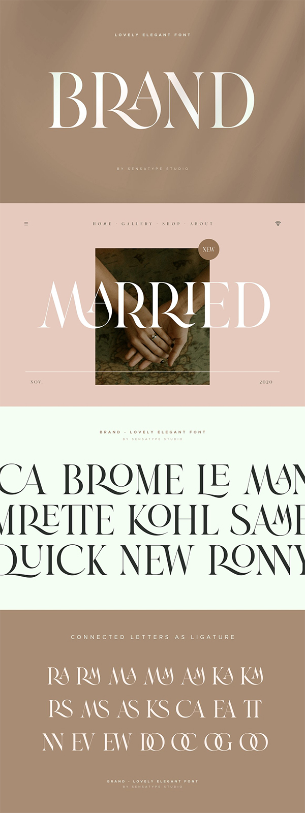 Lovely Elegant Logo Font Free Font