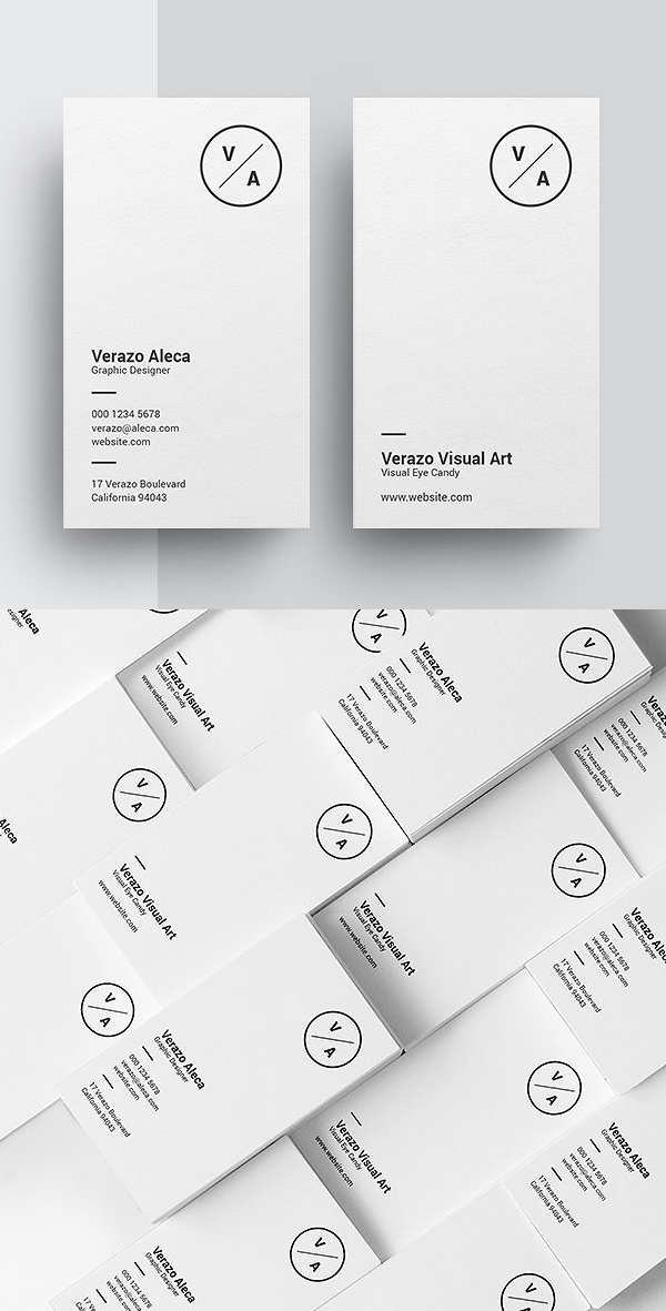 Clean Minimalist Business Card