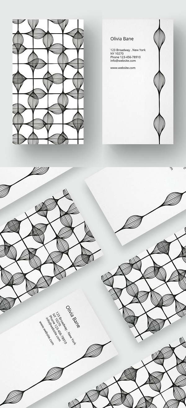Pattern Minimal Business Card Template