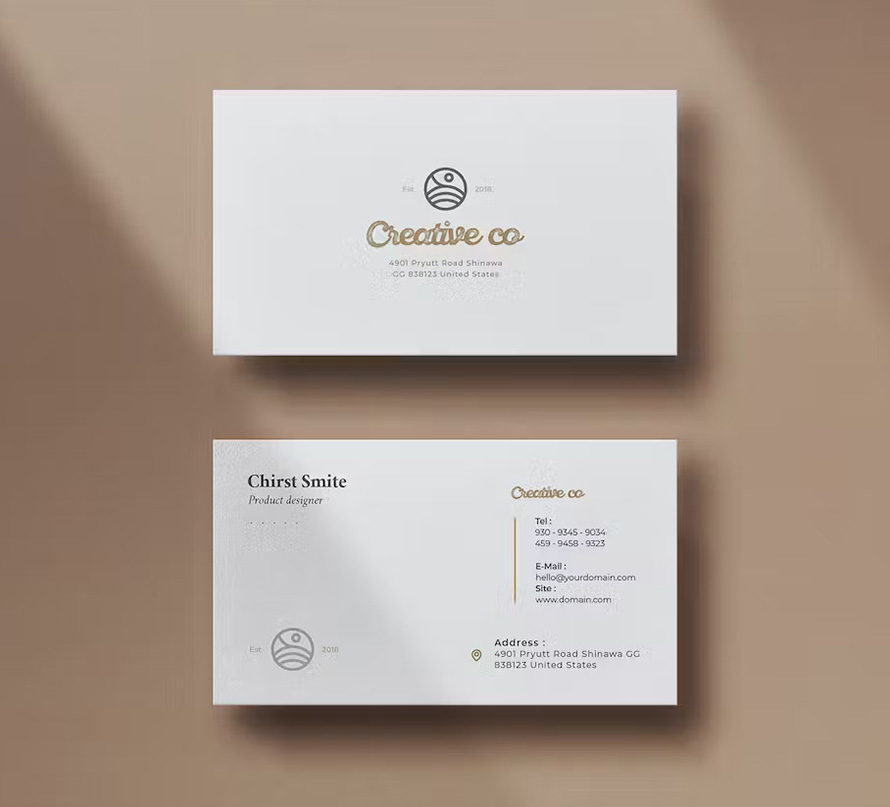 Minimal Creative Business Card Design
