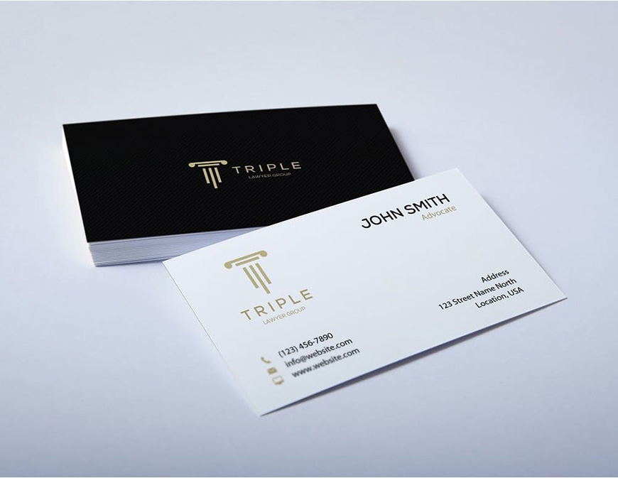 Modern Clean Law Business Card