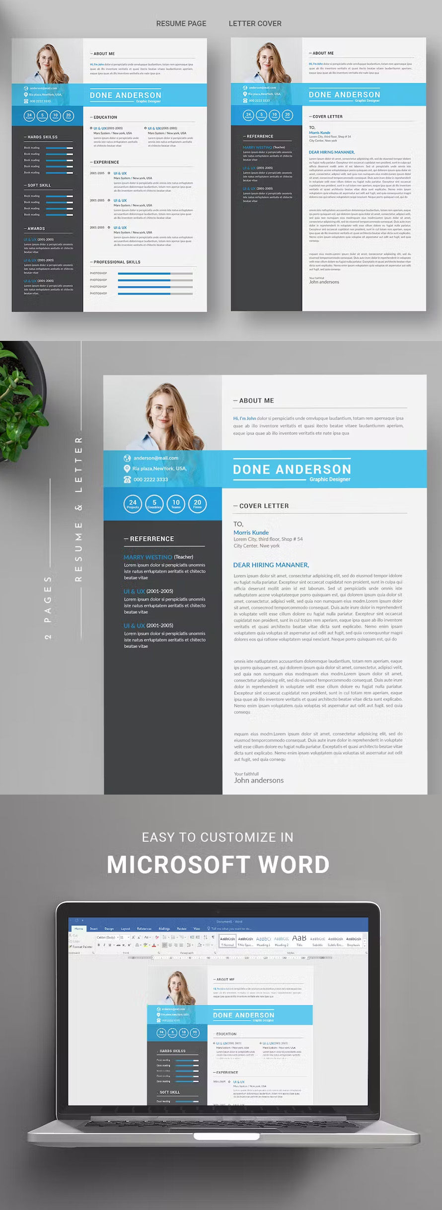 Modern Cv Resume Template