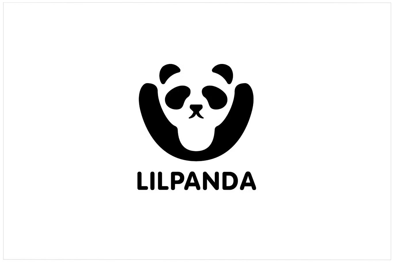 Little Panda - Negative Space Panda Logo