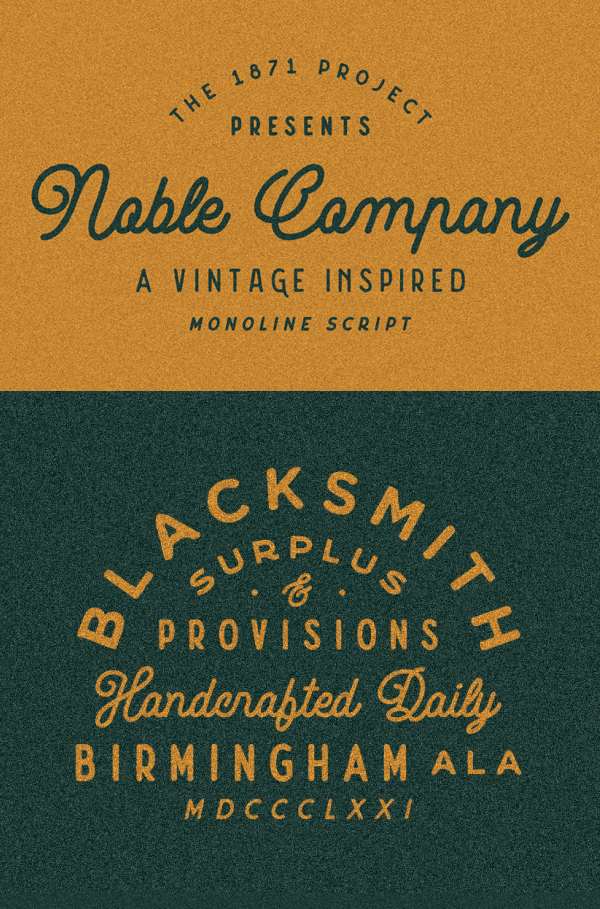 Noble Company Free Font Noble Company Free Font