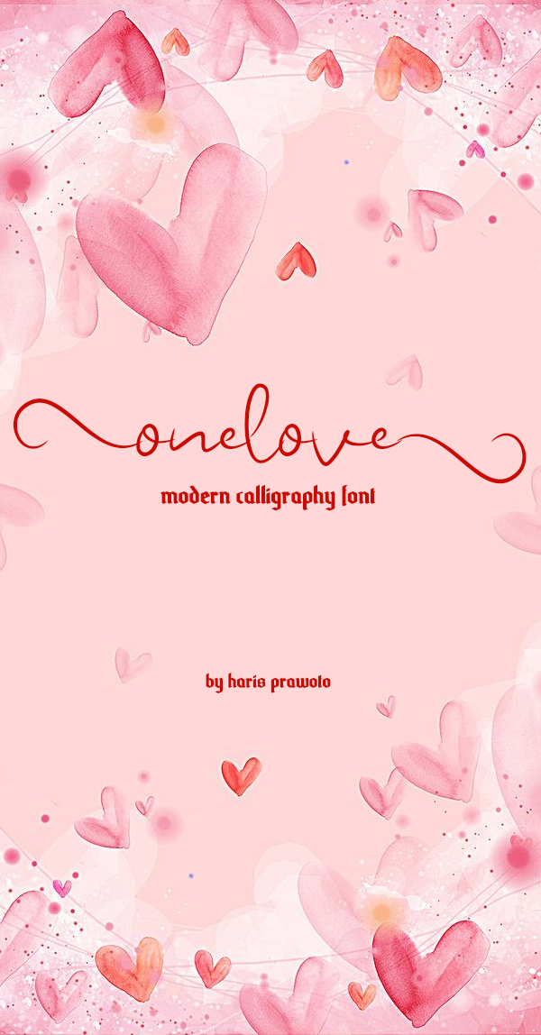 Onelove Calligraphy Script Free Font Onelove Calligraphy Script Free Font