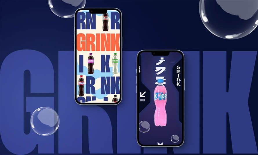 Orange GRINK Website Design