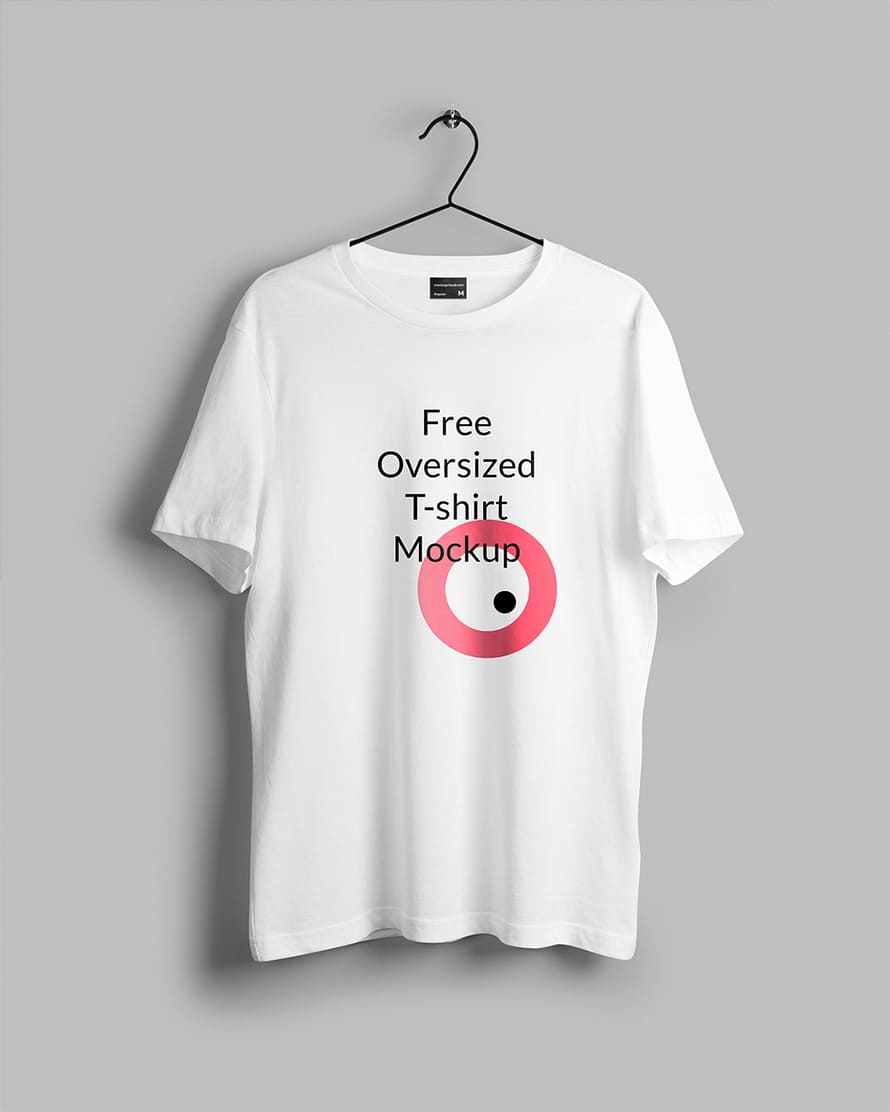 Oversized T Shirt Mockup PSD