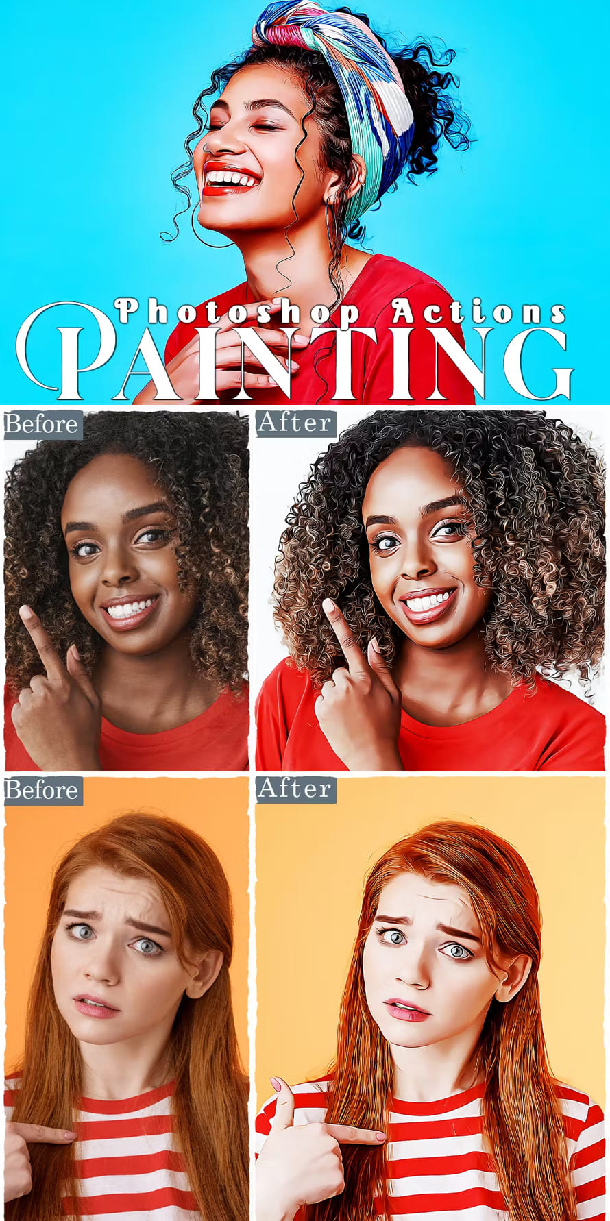 Painting Fashion Photoshop Actions