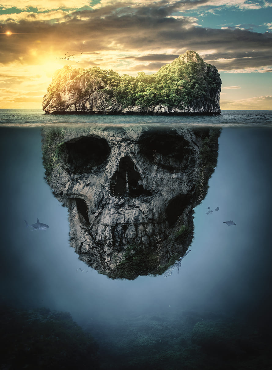 Skull Island Photo Manipulation by Stephanie Vendramini D Elboux