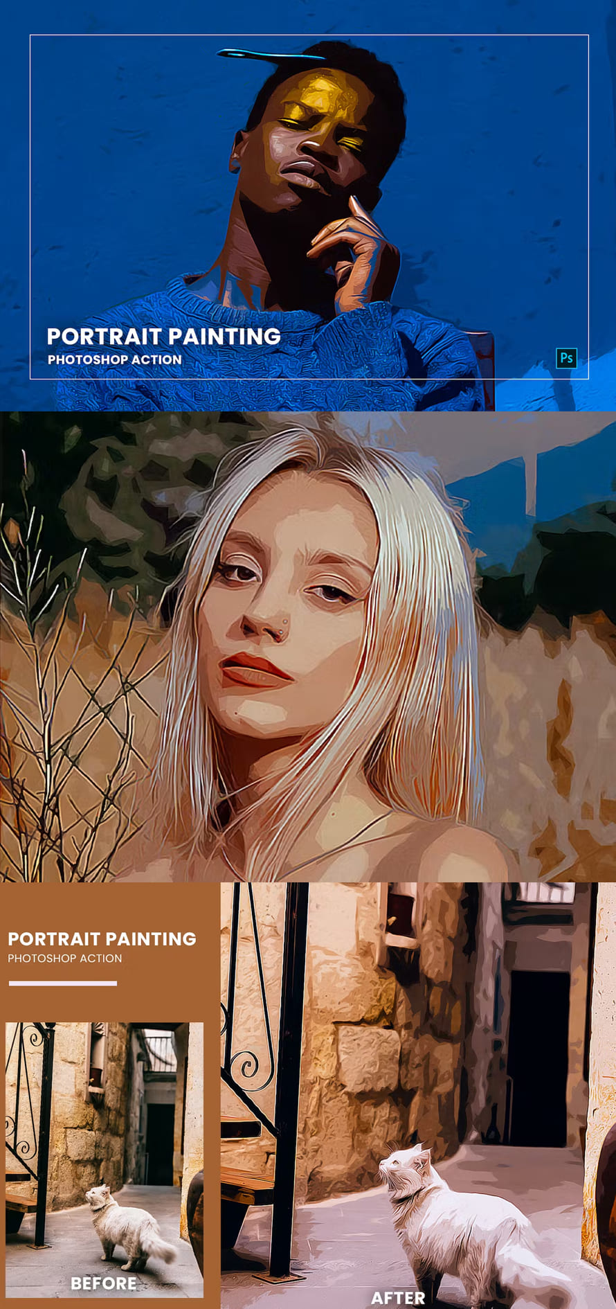 Portrait Painting Photoshop Action