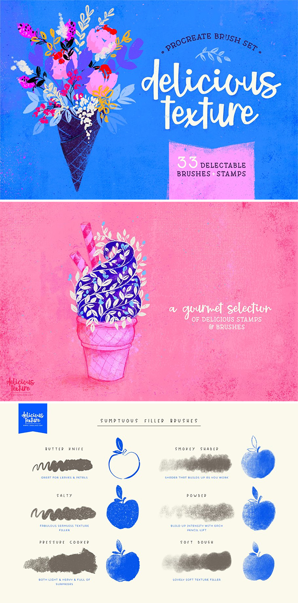 Delicious Texture Procreate Brushes