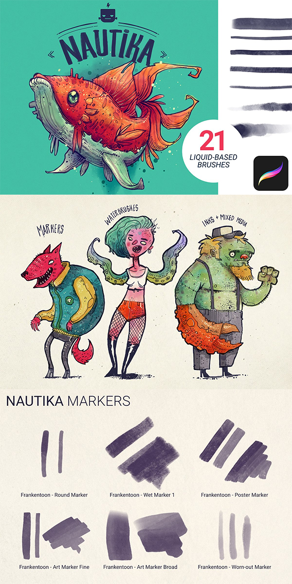 Nautika - Brush Pack for Procreate