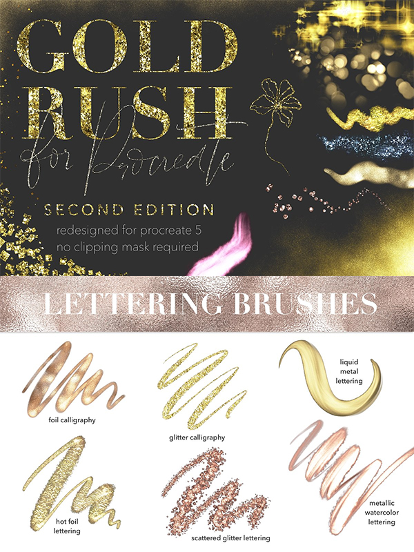 Gold Rush for Procreate