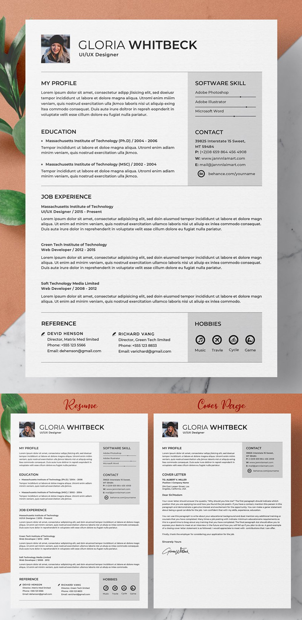 Clean Resume Word Template