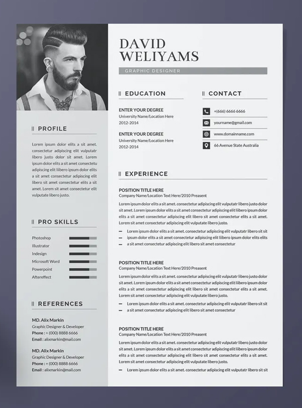 Creative Resume / CV Template