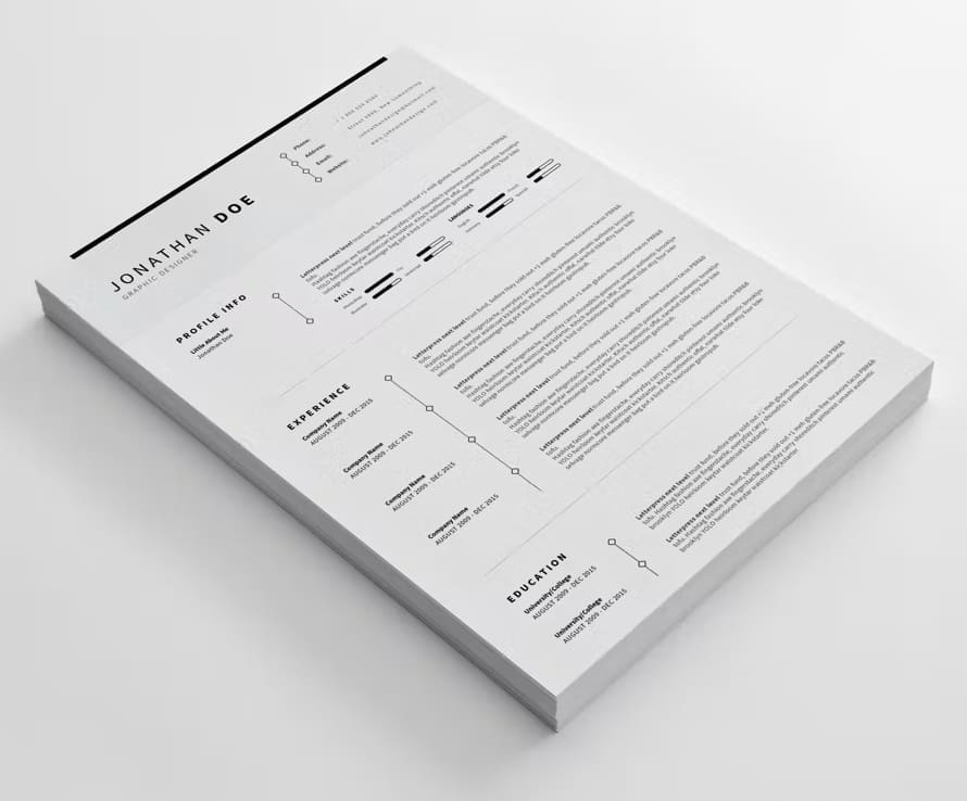 Cv/resume - Clean And Minimal