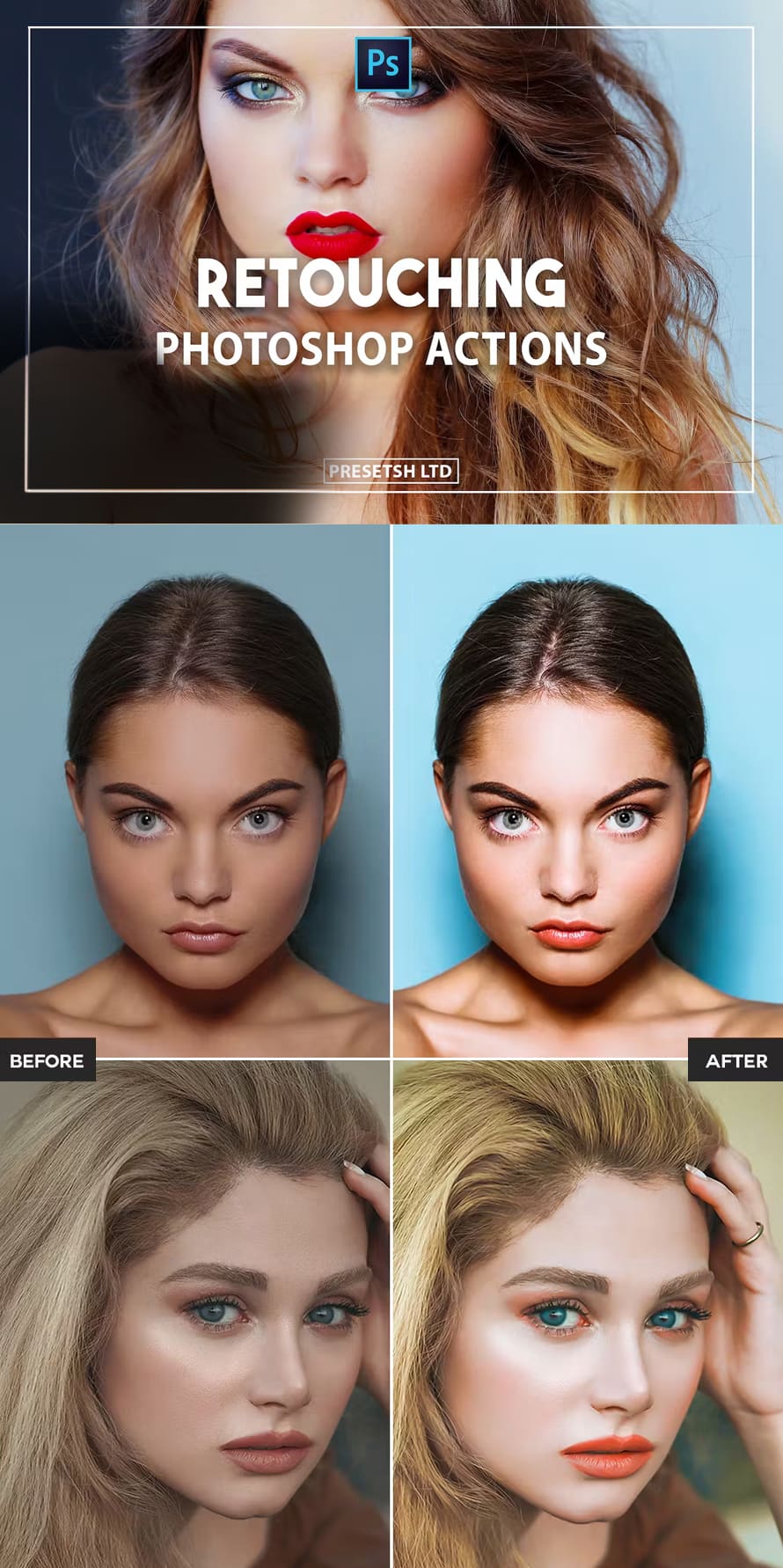 Retouching Photoshop Actions