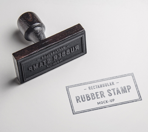 Rubber Stamp PSD MockUp