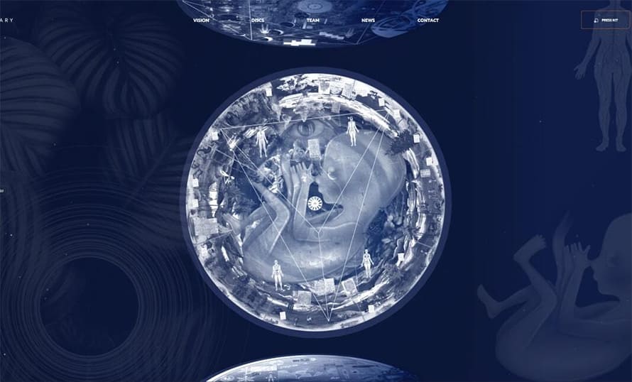 Sanctuary On The Moon Website Design