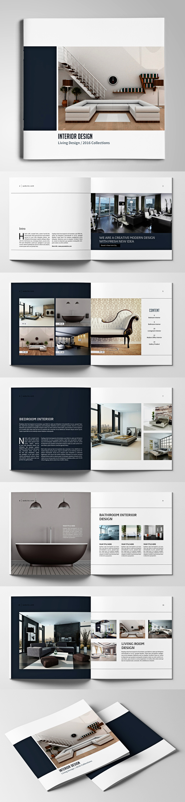 Square Brochure / Catalogs Template