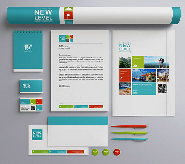 Stationery Presentation Mock-up Template