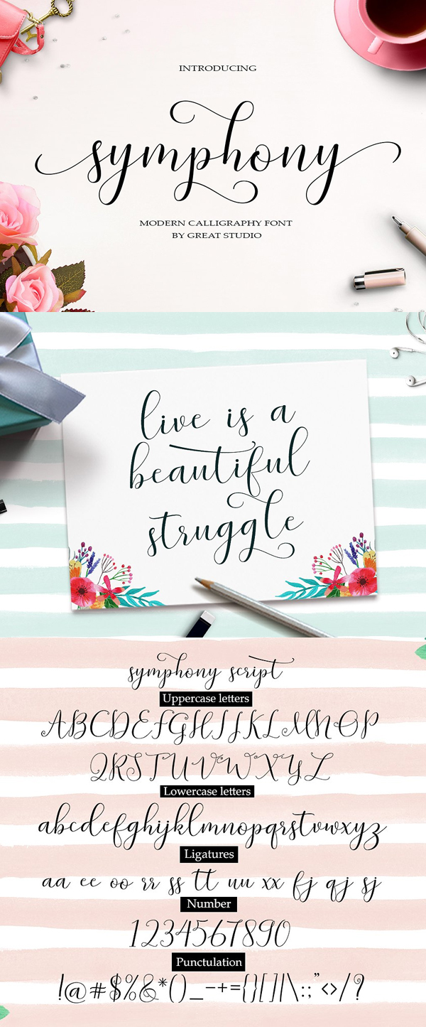 Symphony Script Free Font Symphony Script Free Font
